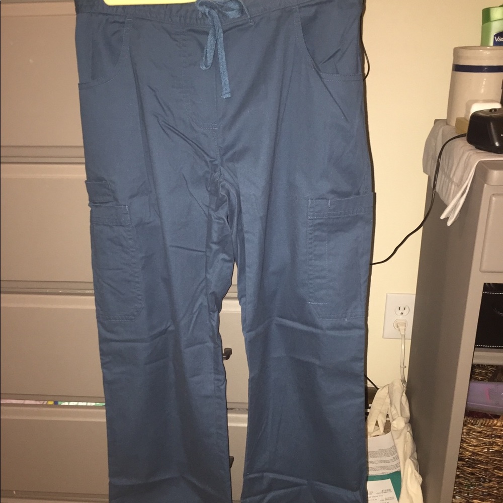 XS turquoise scrub pant